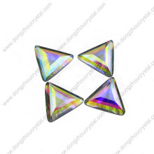 Ab Triangle Flat Back Glass Jewelry Stone para mayorista